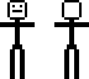black stick figure