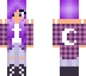 lovely purple girl - 1