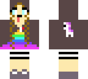 my edit of unicorn rainbow dog face girl
