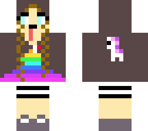 unicorn rainbow dog face girl