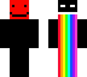 strange rainbow backward skin...........