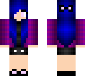 blue haired girl