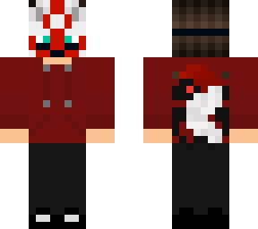 me with kistune mask