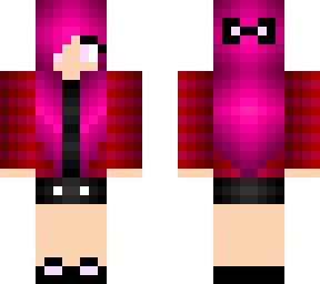 pink haired girl