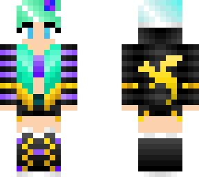 golden green dragon girl