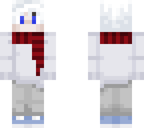 macha - with scarf (red) [custom skin for my boyfriend]