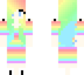pastel rainbow girl