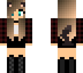 red plaid girl edit