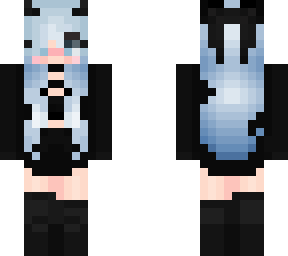 blue-haired girl