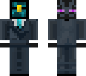 Minecraft Enderman In A Suit Skin