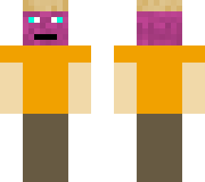 orange shirt kid minecraft skin -of fortnite