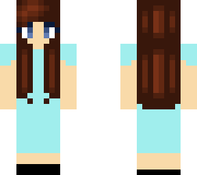 girl in blue dress