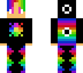 neon rainbow boy