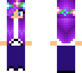 purple-haired girl