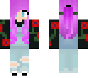rosey purple haired girl