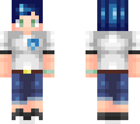 blue hair boy