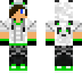 green panda boy