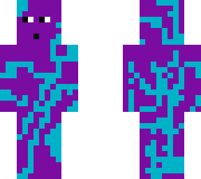 purple blue man