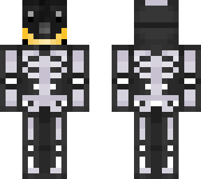 penguin in skeleton onesie