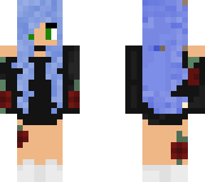 pretty blue hair