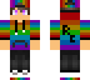 rainbow crew-nick