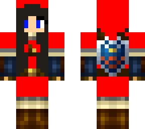 red link with dark grey hair