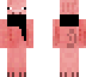 black scarfed pig