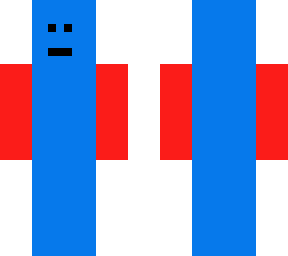 blue and red