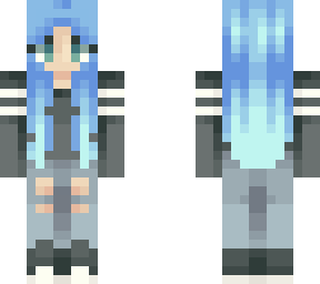 blue hair