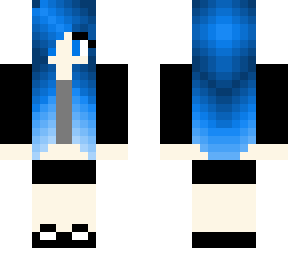 blue haired girl