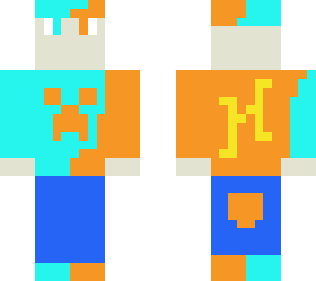 blue orange hypixel boy