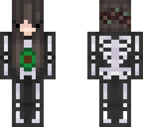 chibi avocado skeleton