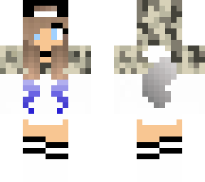cute camo wolf girl