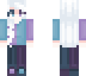 Blue Hair Blue Girl Anime Minecraft Skins