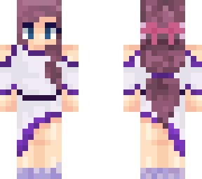 purple dress flower girl