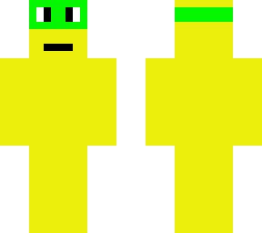 yellow green alien frog