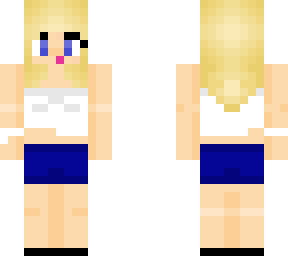 blonde girl lucy with 2 outfits