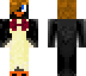 formal male emperor penguin