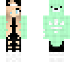 green minty adidas bear girl