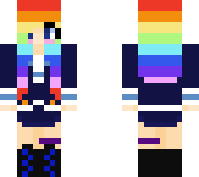 ldshadowlady but with rainbow hair