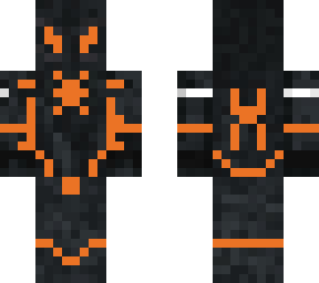 orange-black powerd spider man