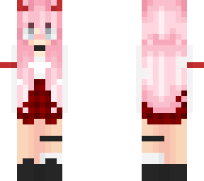 pink hair devil