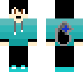 regular blue wolf hoodie