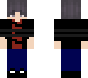 black haired boy skin