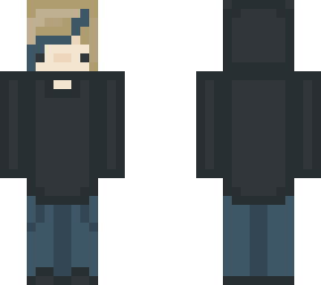 black hoodie girl