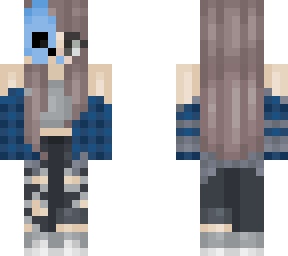 blue skull mask