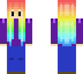 rainbow haired girl