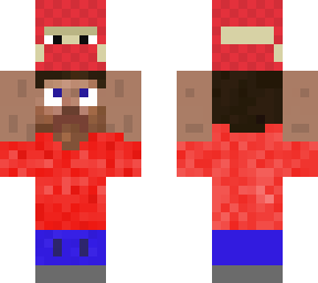 steve holding red shulker box