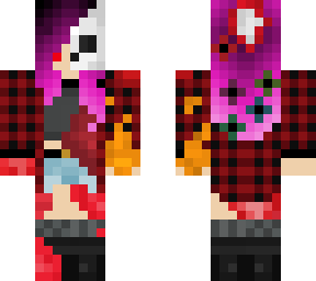 undead girl with purple hair