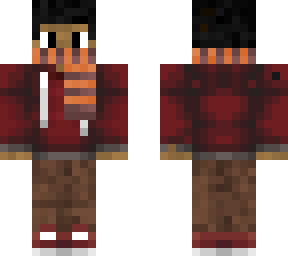 (edit not mine) orange scarf